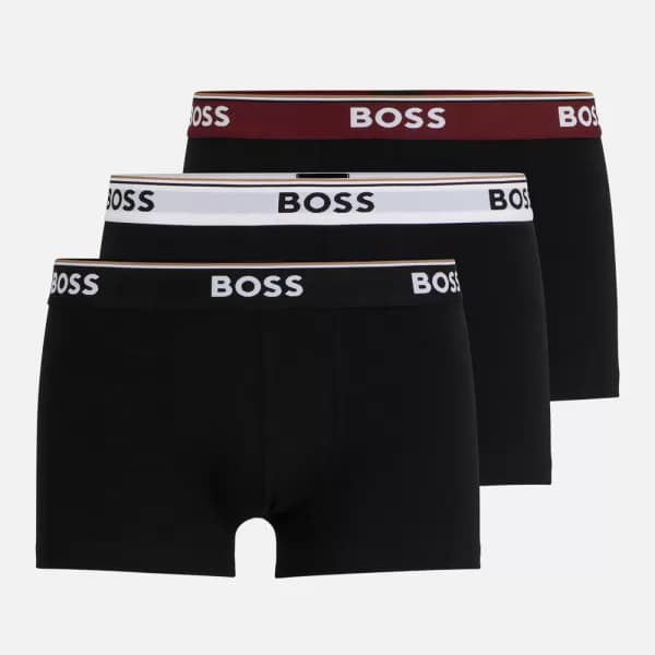 BOSS Bodywear Three-Pack Cotton-Blend Boxer Shorts - XXL