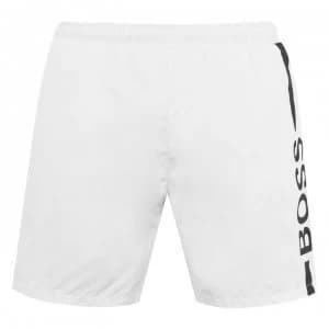 Hugo Boss Dolphin Swim Shorts White/Black Size L Men