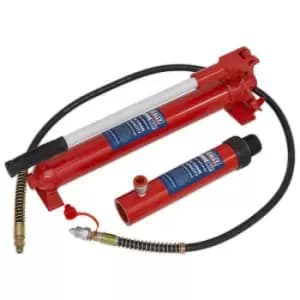 Sealey 610/45 Push RAM with Pump & Hose Assembly - 10tonne