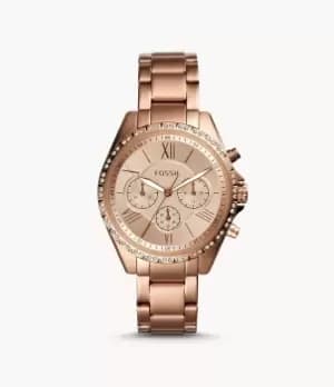 Fossil Women Modern Courier Chronograph Rose-Gold-Tone Stainless Steel Watch