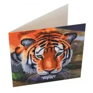 Crystal Art Tiger 18 x 18cm Card CCK-A40 10215CB