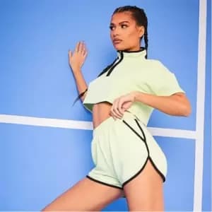 I Saw It First Contrast Piping - Green