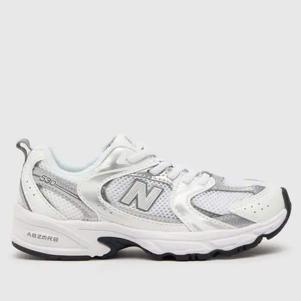 New Balance white 530 Junior Trainers