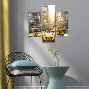 3MDF-096 Multicolor Decorative MDF Painting (3 Pieces)