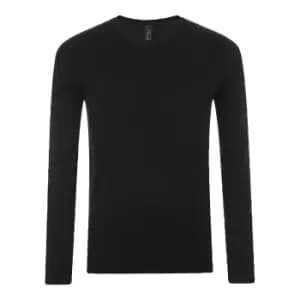 SOLS Mens Glory V Neck Sweater (3XL) (Black)
