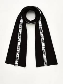 Tommy Jeans Logo Tape Scarf - Black