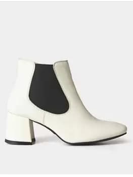 Joe Browns Carefree Leather Chelsea Boots-white, White, Size 6, Women