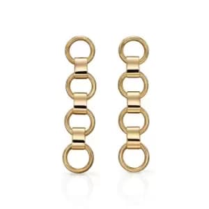 JG Signature 9ct Gold Circle Link Earrings