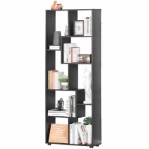 Wiley 8 Shelf Bookcase, black