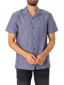 Classic Linen Camp Short Sleeved Shirt