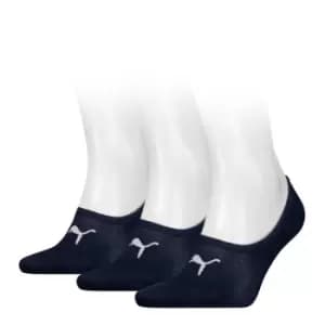 Puma 3 Pack Footie Socks Mens - Blue