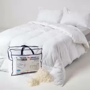 Duck Feather and Down All Seasons Single Size Duvet - White - Homescapes