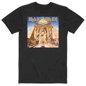 Iron Maiden - Powerslave Album Cover Box Mens Large T-Shirt - Black