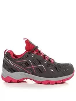 Regatta Vendeavour ES Waterproof Junior Low Boot, Grey/Pink, Size 10 Younger