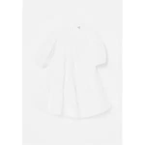 Missguided Seam Detail Puff Slv Smock Dress - White