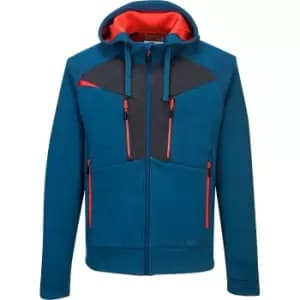 Portwest DX4 Mens Zipped Hoodie Metro Blue 2XL