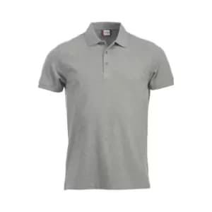 Clique Mens Classic Lincoln Melange Polo Shirt (3XL) (Grey Melange)
