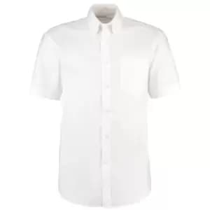 Kustom Kit KK109 Mens 20" Short Sleeve White Oxford Shirt