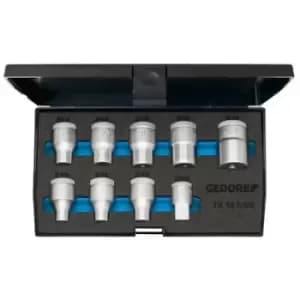 Gedore TX 19 E-09 6265970 TX Bit set 9 Piece 1/2 (12.5 mm)