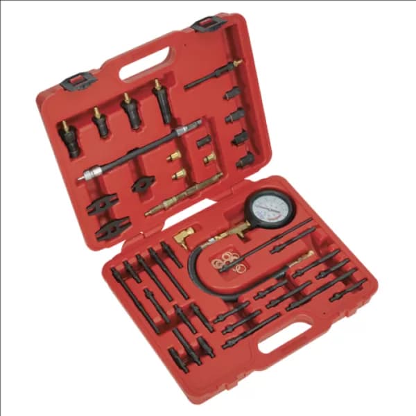 Genuine SEALEY VSE3155 Petrol & Diesel - Master Compression Test Kit