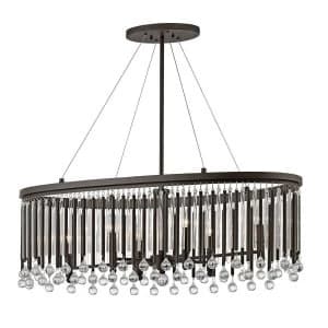 6 Light Ceiling Chandelier Pendant Bar Light Espresso, E14