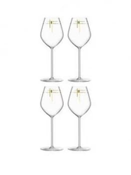 Lsa International Century Tulip Champagne Glasses ; Set Of 4