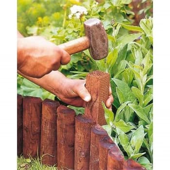 Wooden Border Log Roll Fixing Peg - 45 x 50 x 50mm