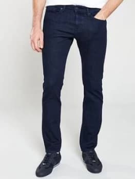 BOSS Slim Fit Jeans - Indigo, Navy, Size 34, Length Regular, Men