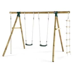 Plum Gibbon Wooden Garden Swing Set