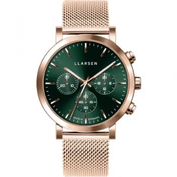 LLARSEN Green and Rose 'Noa' Ladies Classical Watch - 148rfr3-mr3-18