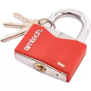 Amtech T0706 60mm Rhombic chrome plated iron padlock
