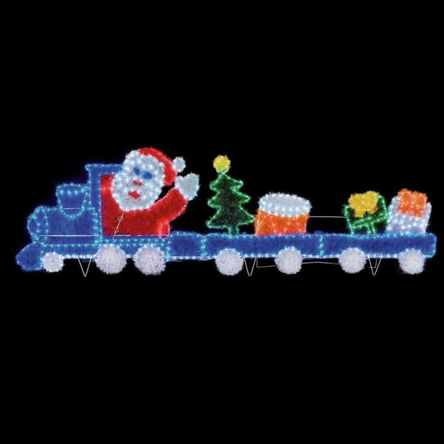 Premier Decorations Premier 25cm0 576 LED Santa Train Tinsel Light Metal/Plastic