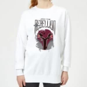 Star Wars Rebels Rebellion Womens Sweatshirt - White - 3XL