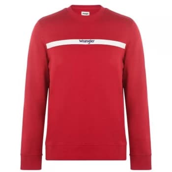 Wrangler Stripe Sweatshirt - Red