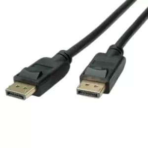 Roline 11.04.5810 Audio Cable, Displayport Plug, 1M, Black