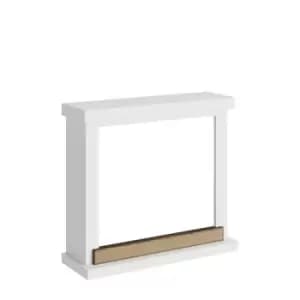 Tagu Hagen Electric Fireplace - Pure White Mantle Only No Plug