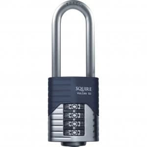Henry Squire Vulcan Boron Shackle Combination Padlock 50mm Long