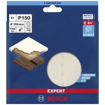Bosch Accessories EXPERT M480 2608900692 Router mesh sanding disc Unperforated Grit size 150 (Ø) 150 mm 5 pc(s)