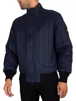 Vertical Padded Bomber Jacket