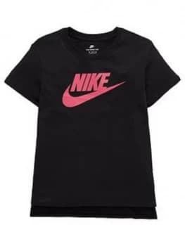 Nike OLDER GIRLS HILO FUTURA 2 TEE Black Size L12 13 Years Women