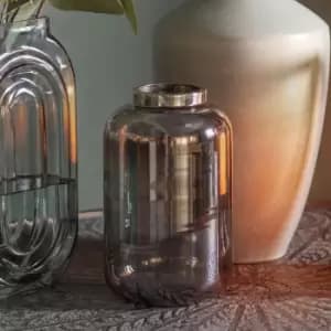 Crossland Grove Potenza Lustre Vase Grey 140X140X240Mm Grey