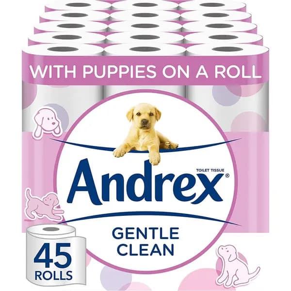 Andrex Gentle Clean 45 Toilet Rolls