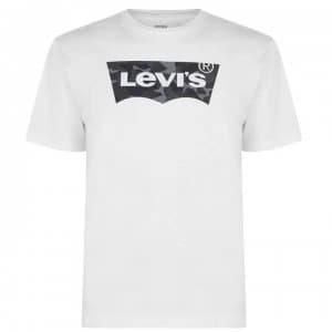 Levis Camo Logo T Shirt - Camo White
