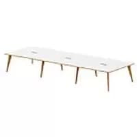 dynamic Computer Desk Oslo OS6P16WHT White 4800 mm x 1600 mm x 730 mm