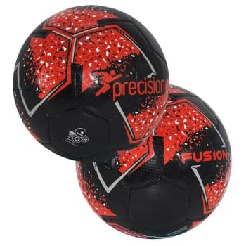 Fusion Midi Size 2 Training Ball - Midi (Size 2) - Black/Red/Silver - Precision