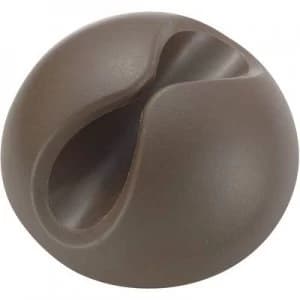 Cable mount Self adhesive Brown 547639
