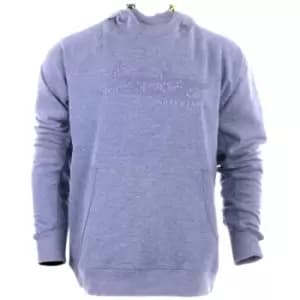 Snickers Logo Hoodie Blue Melange Medium - Blue Melange