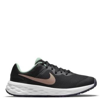 Nike Revolution 6 Big Kids Running Shoe - Black/RedBronze