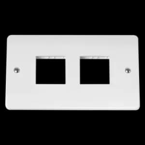 DOUBLE SWITCH PLATE 4 GANG APERTURE