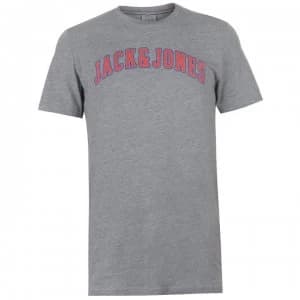 Jack and Jones Originals Harvey Big T Shirt - Lt Grey Mel